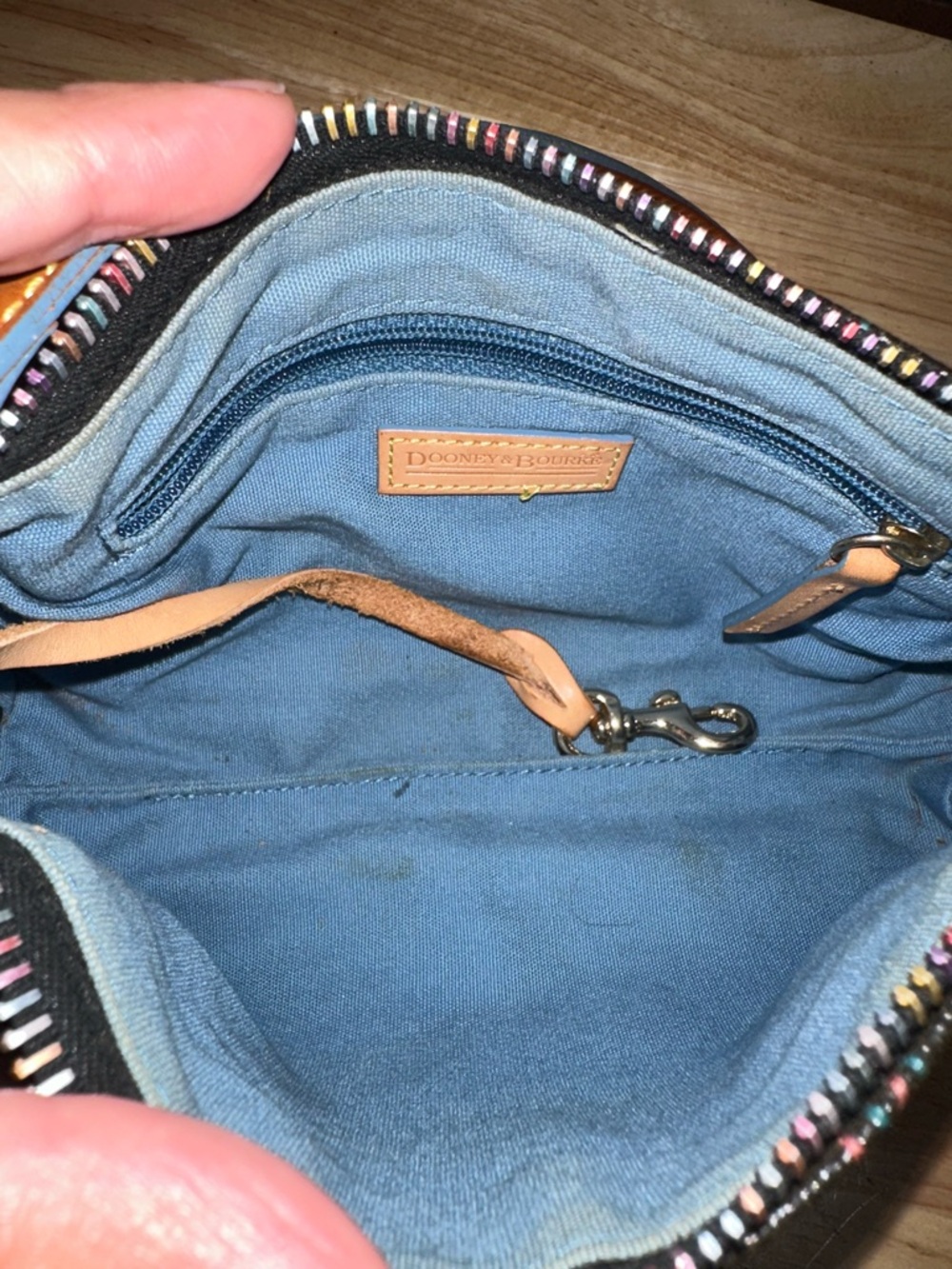 Y2K Dooney & Bourke Multicolor Logo Shoulder Bag - Picture 12 of 13